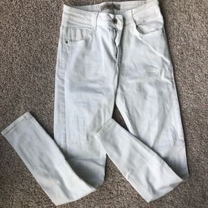 Zara white skinny jeans
